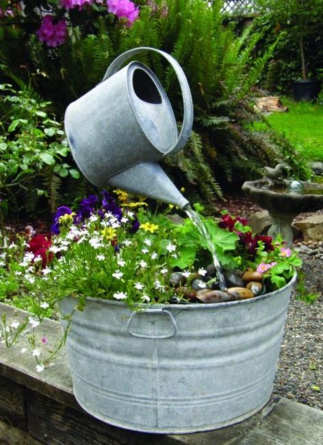 watering can fountain