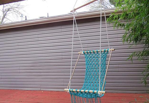 how hang macrame chair