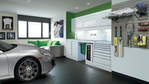 bright accents garage interior design