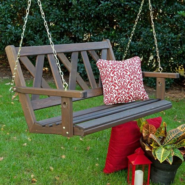 garden structures swing benches backyard ideas