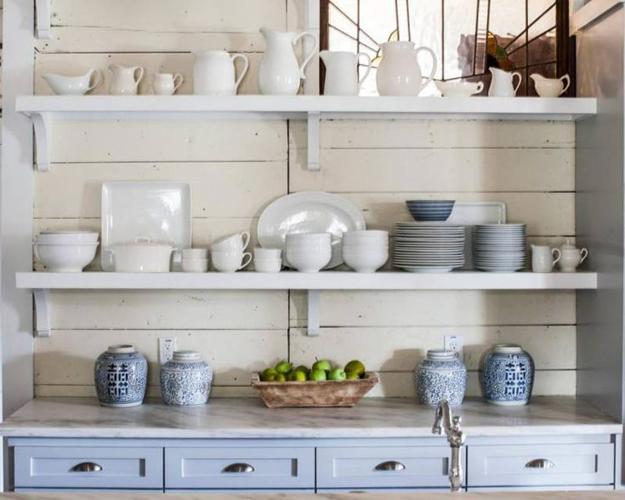 kitchen storage organization wall shelves