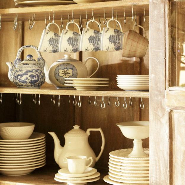 kitchen storage organization wall shelves