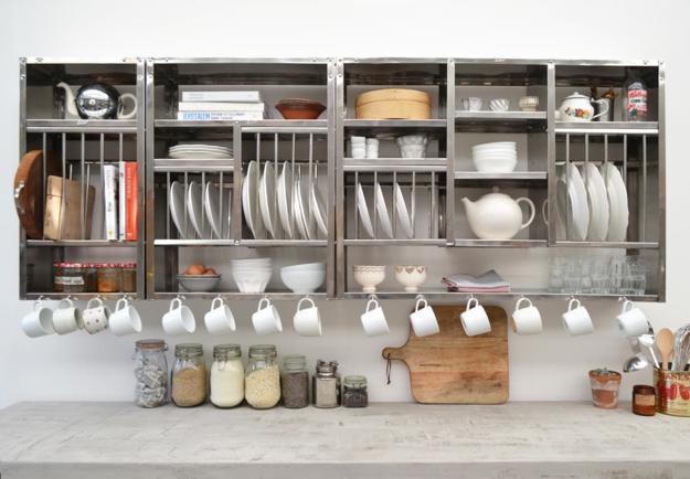 kitchen storage organization wall shelves