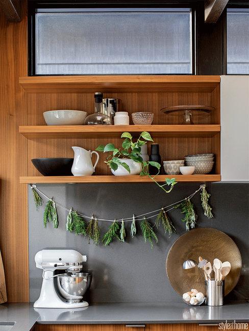 kitchen storage organization wall shelves