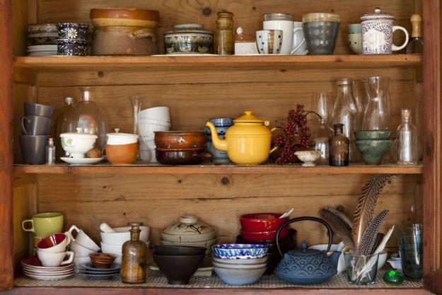 kitchen storage organization wall shelves