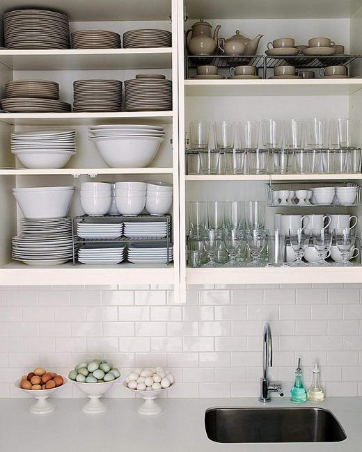 kitchen storage organization wall shelves