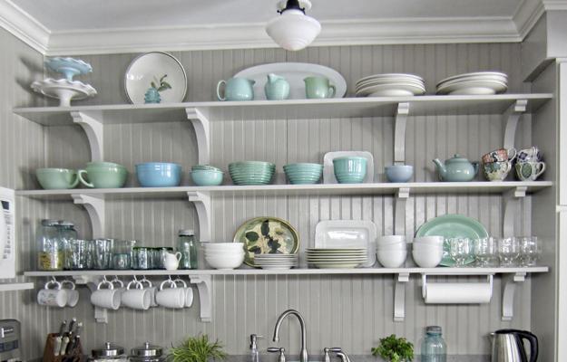 kitchen storage organization wall shelves
