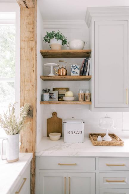 modern open kitchen shelf design ideas tableware displays