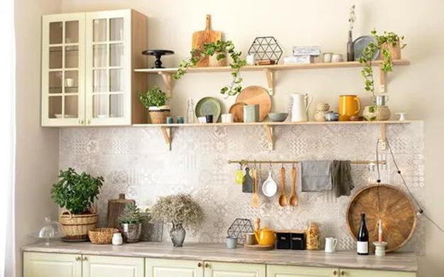 modern open kitchen shelf design ideas tableware displays