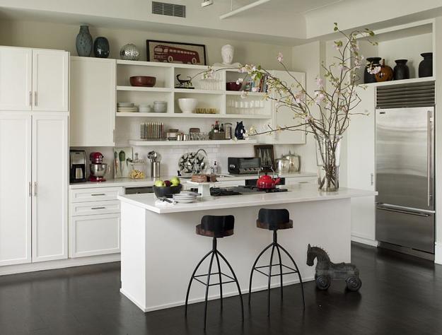 modern open kitchen shelf design ideas tableware displays