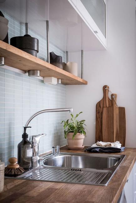 modern open kitchen shelf design ideas tableware displays