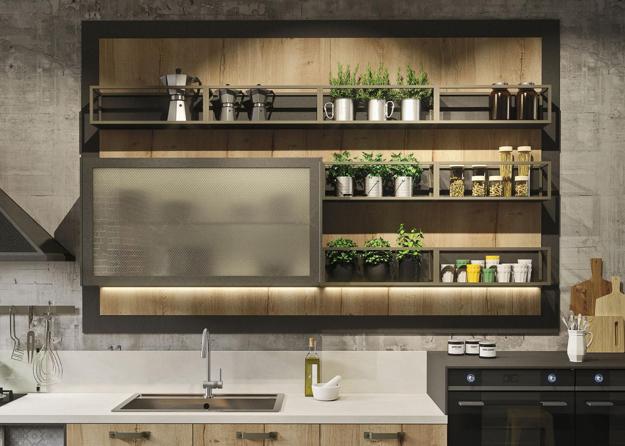 modern open kitchen shelf design ideas tableware displays