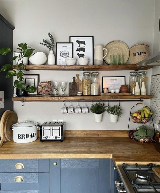 modern open kitchen shelf design ideas tableware displays
