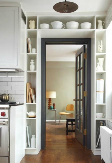 modern open kitchen shelf design ideas tableware displays