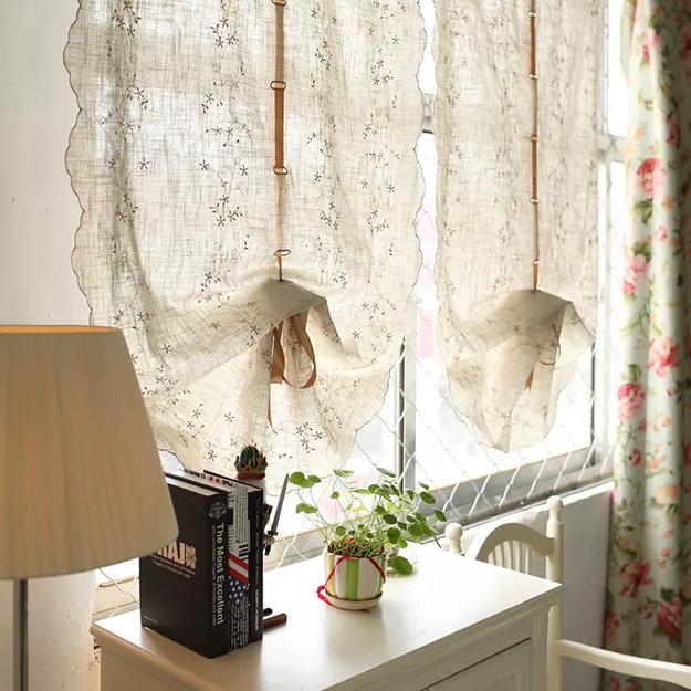 embroidered kitchen curtains