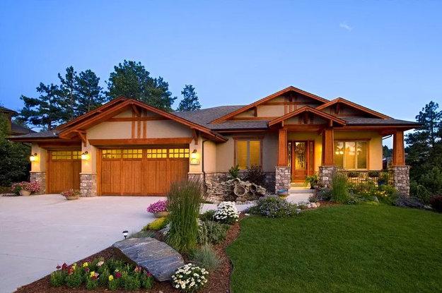 bungalows one story homes attached garages
