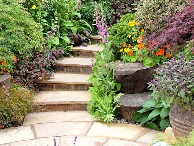 staircase designs yard landscaping ideas
