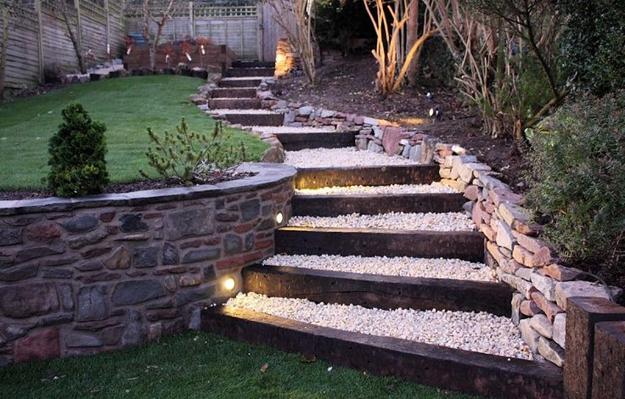 staircase designs yard landscaping ideas