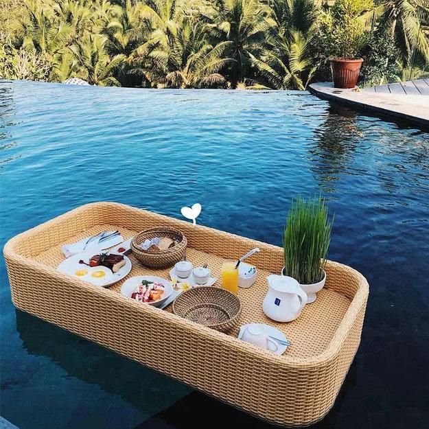 floating food serving tray