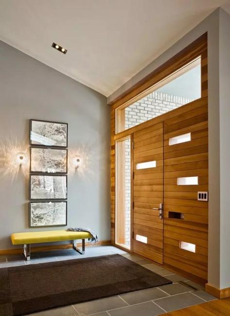 contemporary entry door