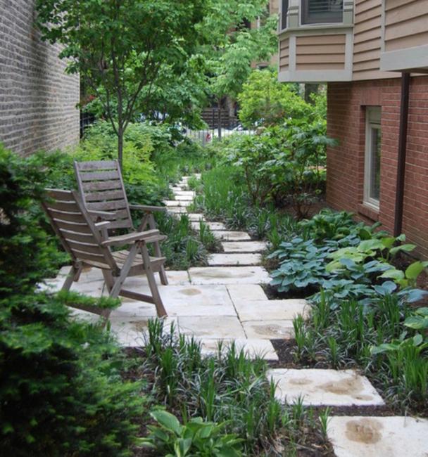 how to widen small long narrow backyard spaces