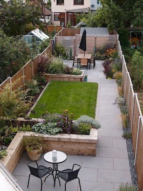 how to widen small long narrow backyard spaces