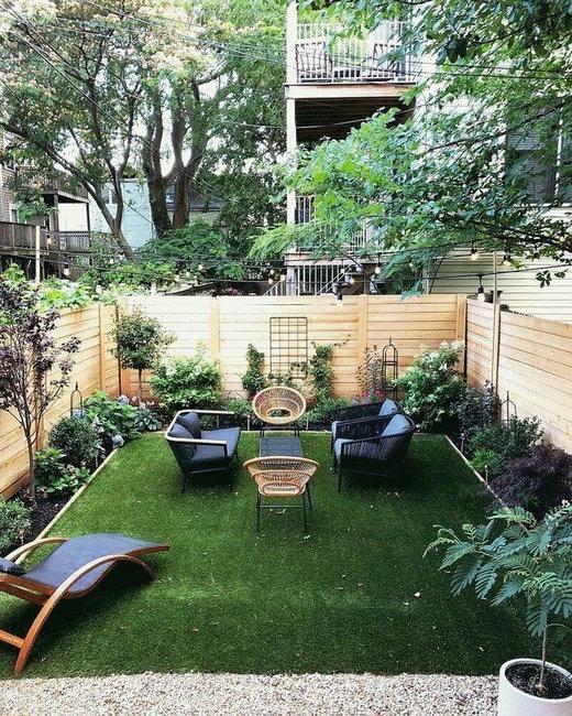 how to widen small long narrow backyard spaces