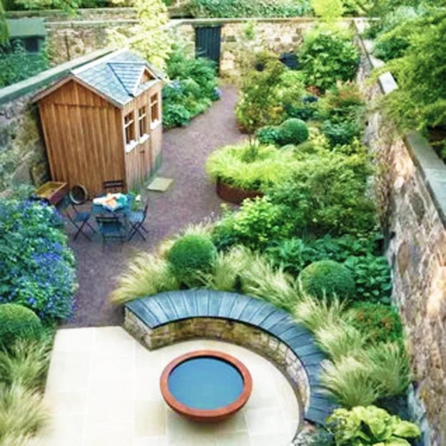 how to widen small long narrow backyard spaces