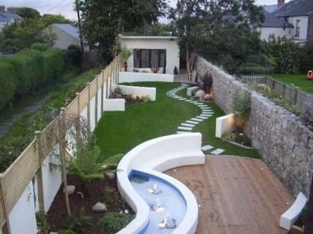 how to widen small long narrow backyard spaces