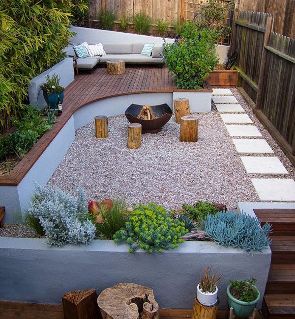 how to widen small long narrow backyard spaces