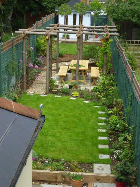 how to widen small long narrow backyard spaces