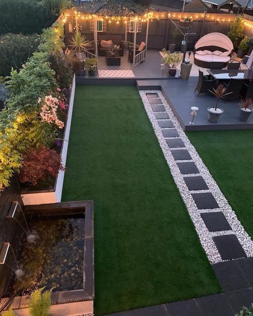 how to widen small long narrow backyard spaces