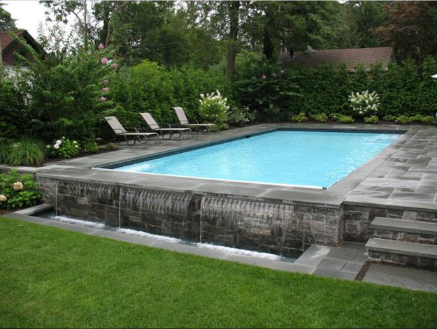 unique water features swimming pool designs