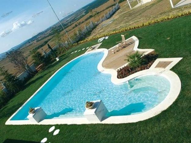 unique water features swimming pool designs