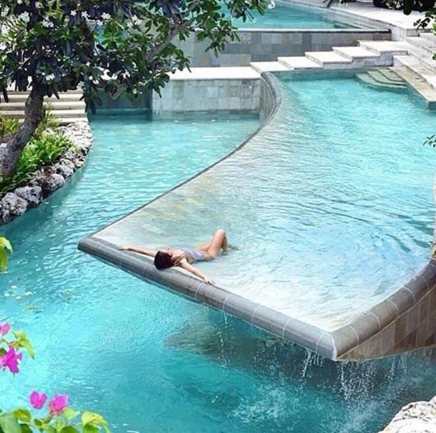 unique water features swimming pool designs