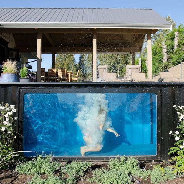 unique water features swimming pool designs