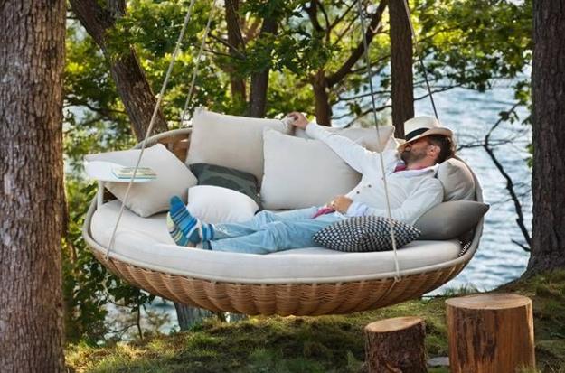 outdoor furniture swing beds