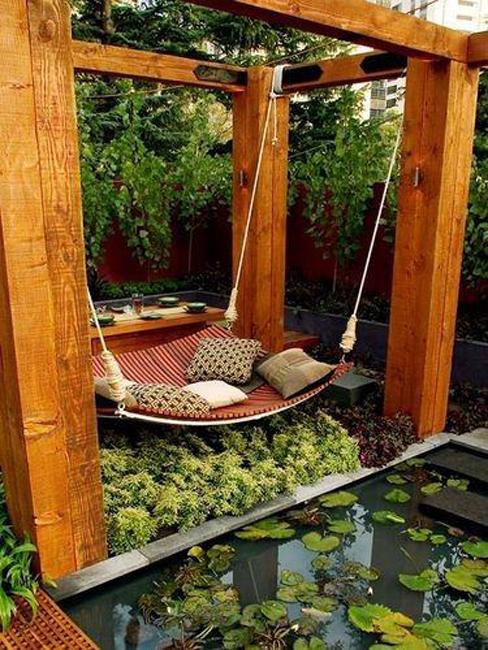 outdoor furniture swing beds