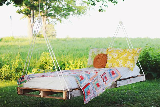 outdoor furniture swing beds