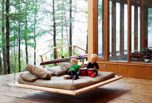 outdoor furniture swing beds