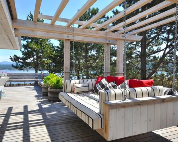 outdoor furniture swing beds
