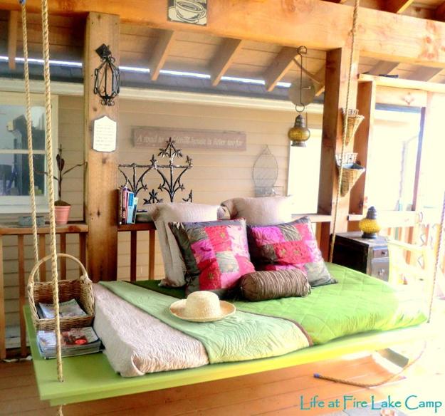 outdoor furniture swing beds
