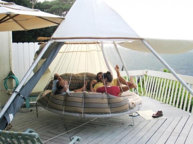 outdoor furniture swing beds