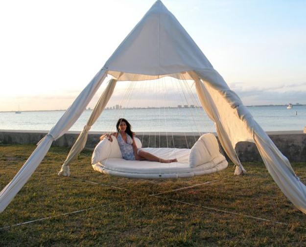 outdoor furniture swing beds