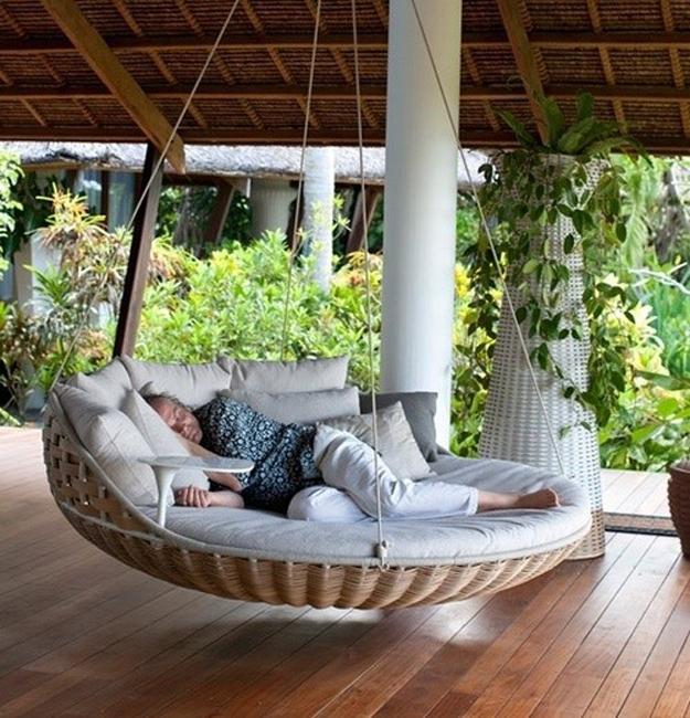 outdoor furniture swing beds