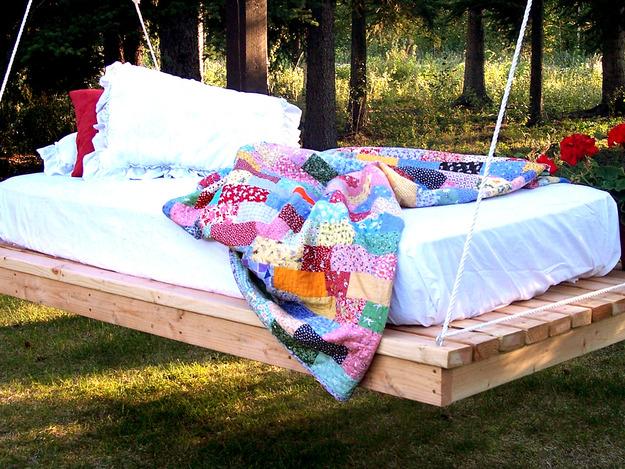 outdoor furniture swing beds