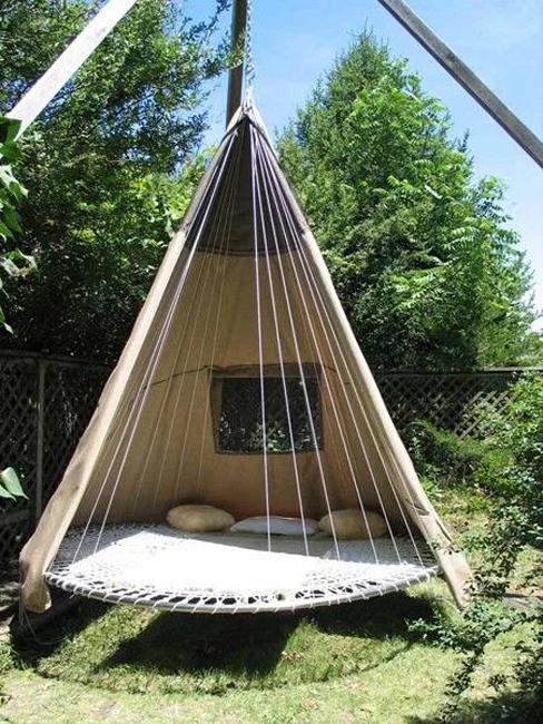 outdoor furniture swing beds