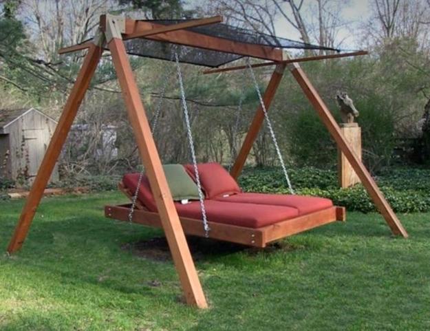 diy swing bed