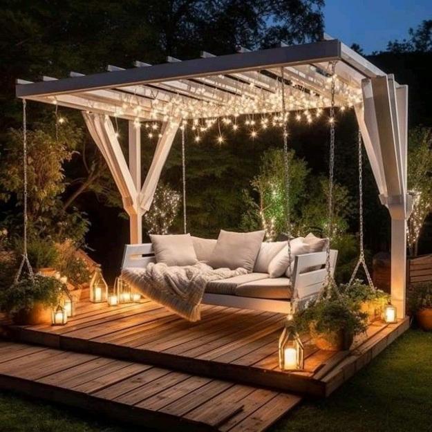 pergola outdoor lights