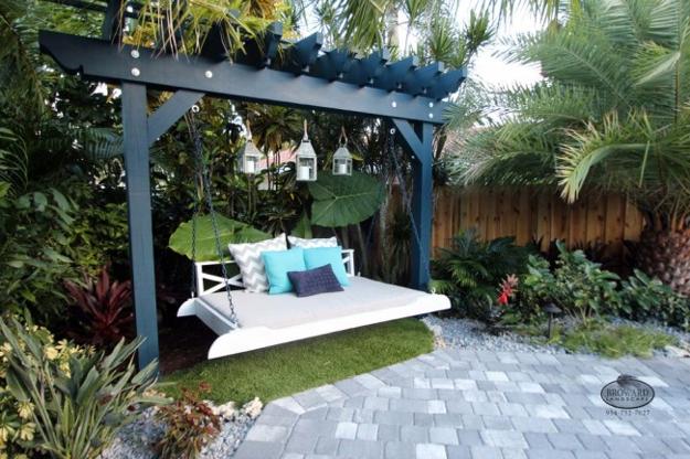 outdoor furniture swing beds